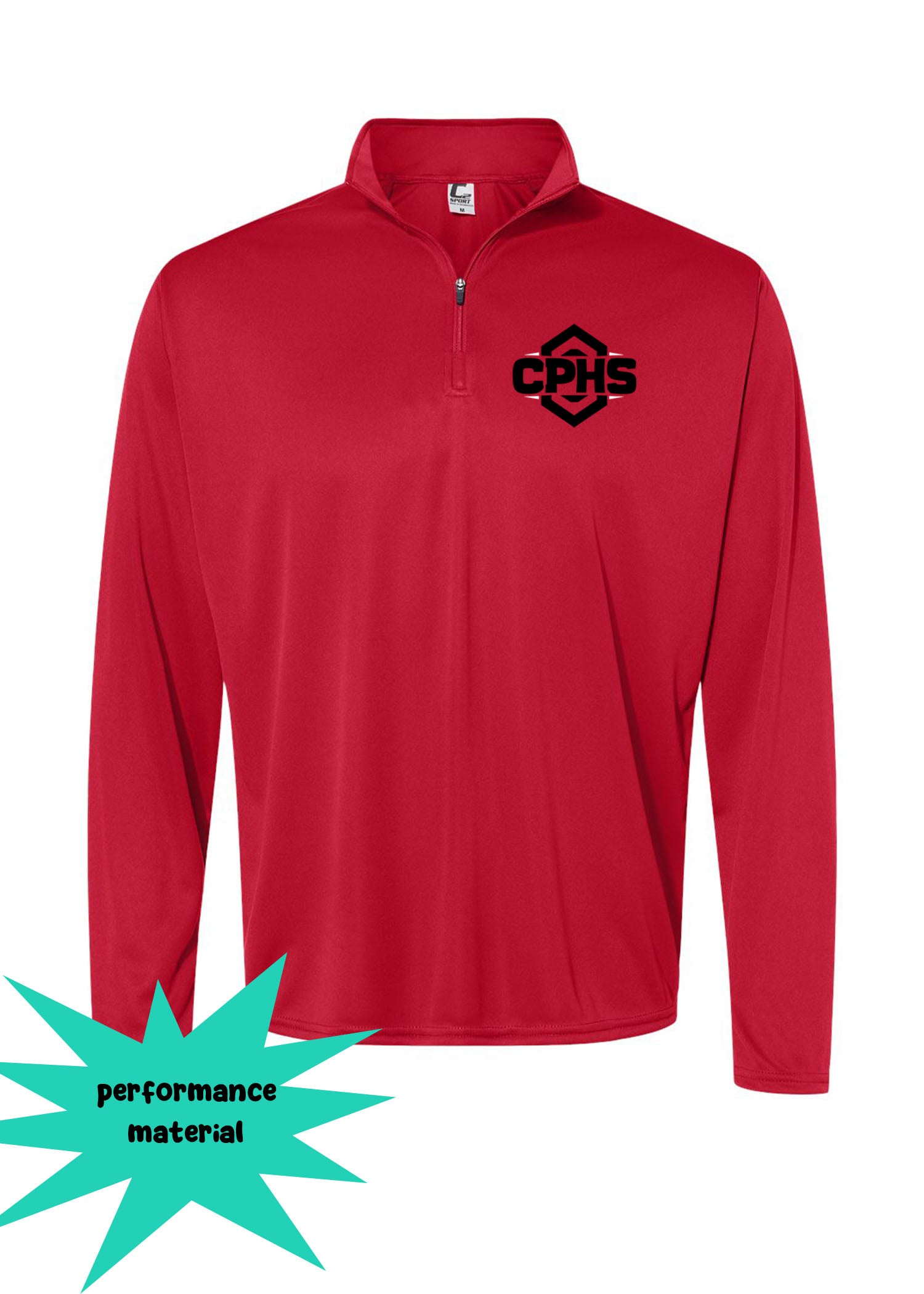 Cliffside Park Quarter Zip Long Sleeve Design 1