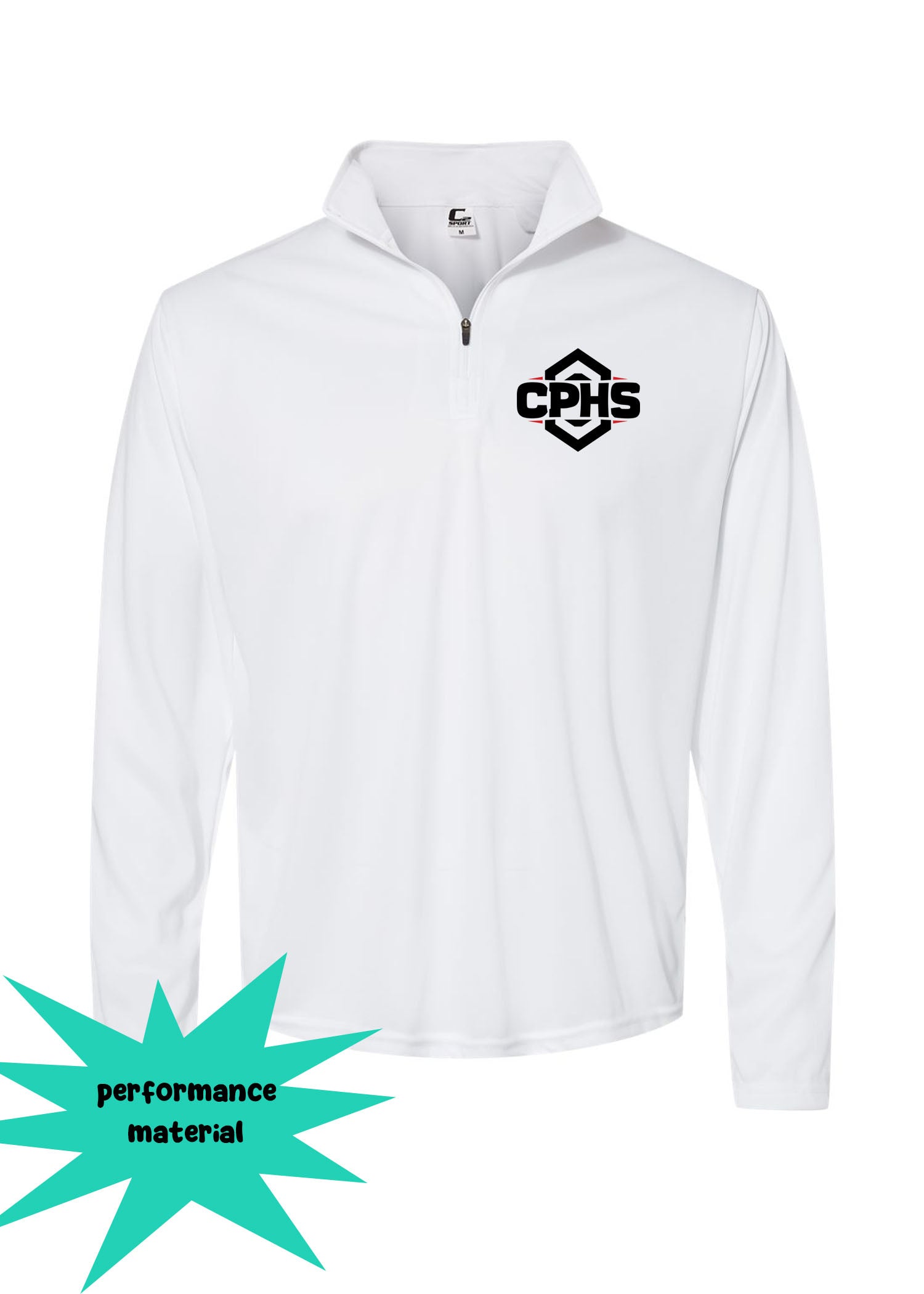 Cliffside Park Quarter Zip Long Sleeve Design 1