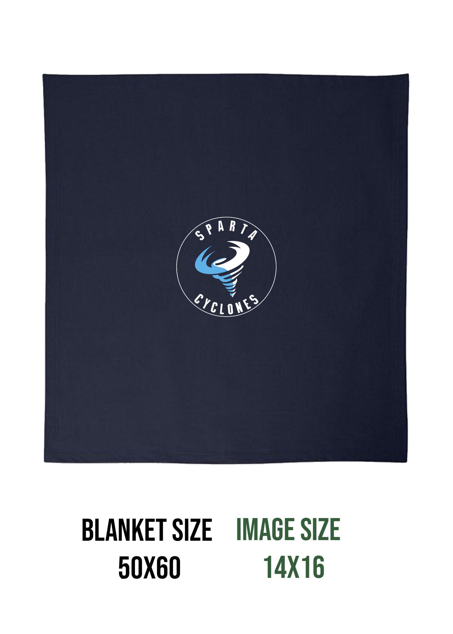 Sparta Cyclones Blanket Design 1