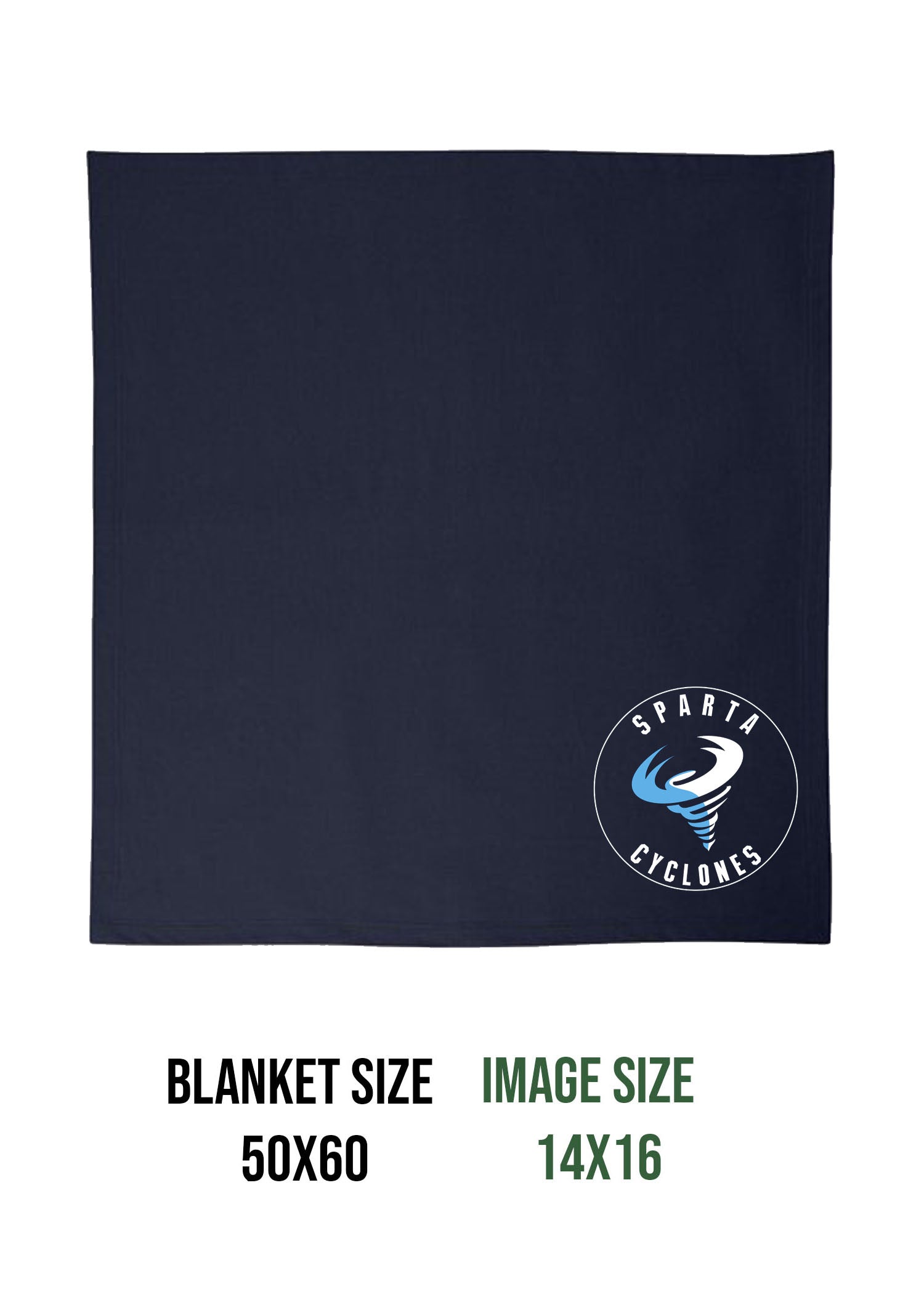 Sparta Cyclones Blanket Design 1