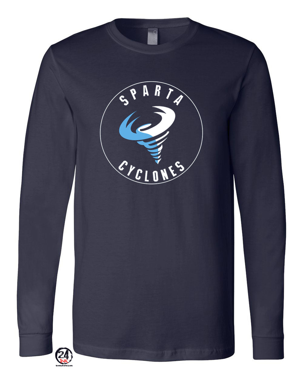 Sparta Cyclones Long Sleeve Shirt Design 1
