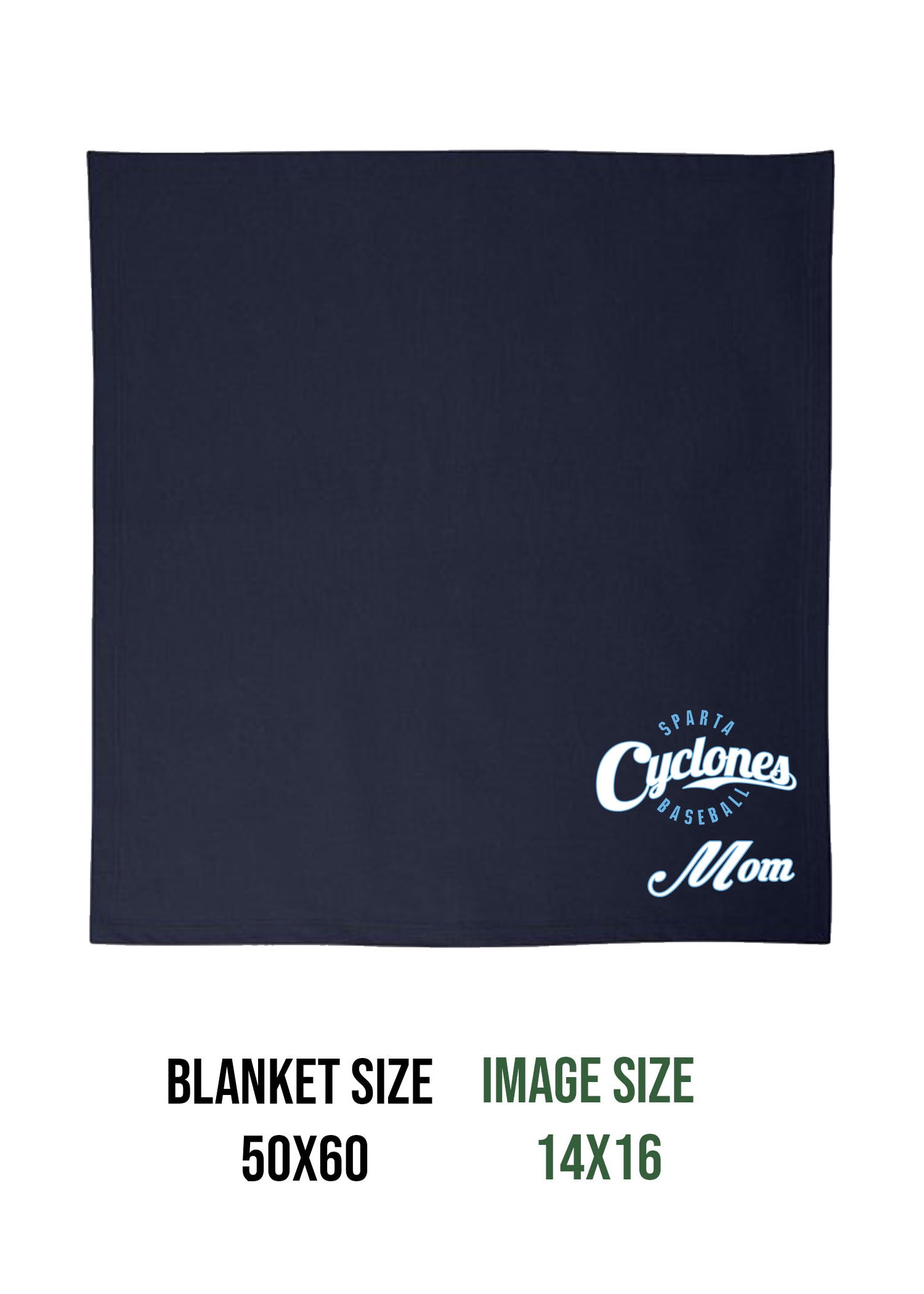 Sparta Cyclones Blanket Design 2