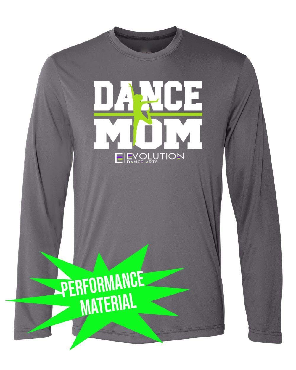 Evolution Dance Arts Performance Material Long Sleeve Shirt Design 6