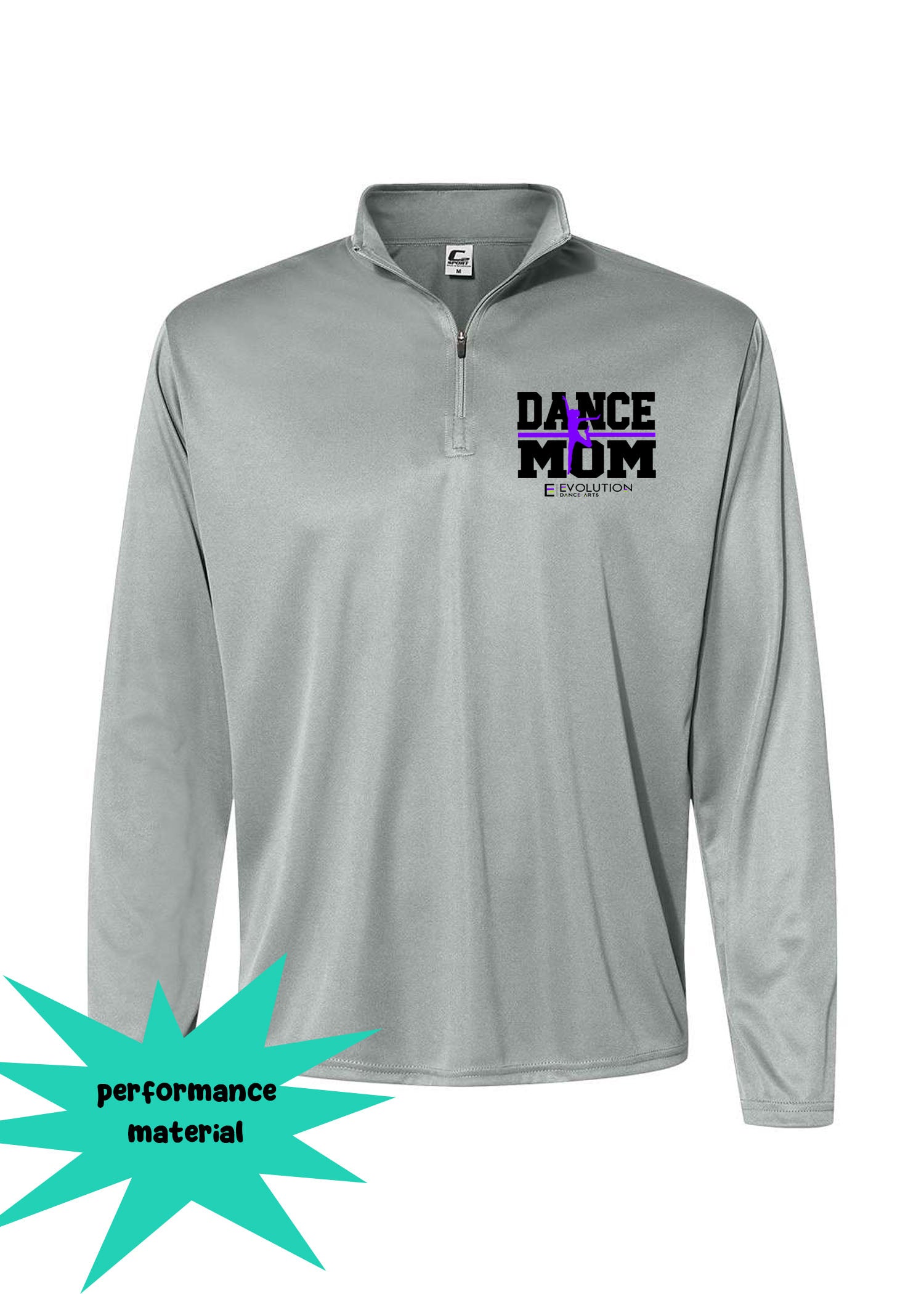 Evolution Dance Quarter Zip Long Sleeve Shirt Design 6