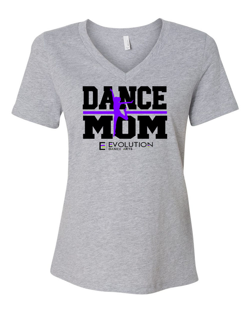 Evolution Dance Arts V-neck T-shirt Design 6