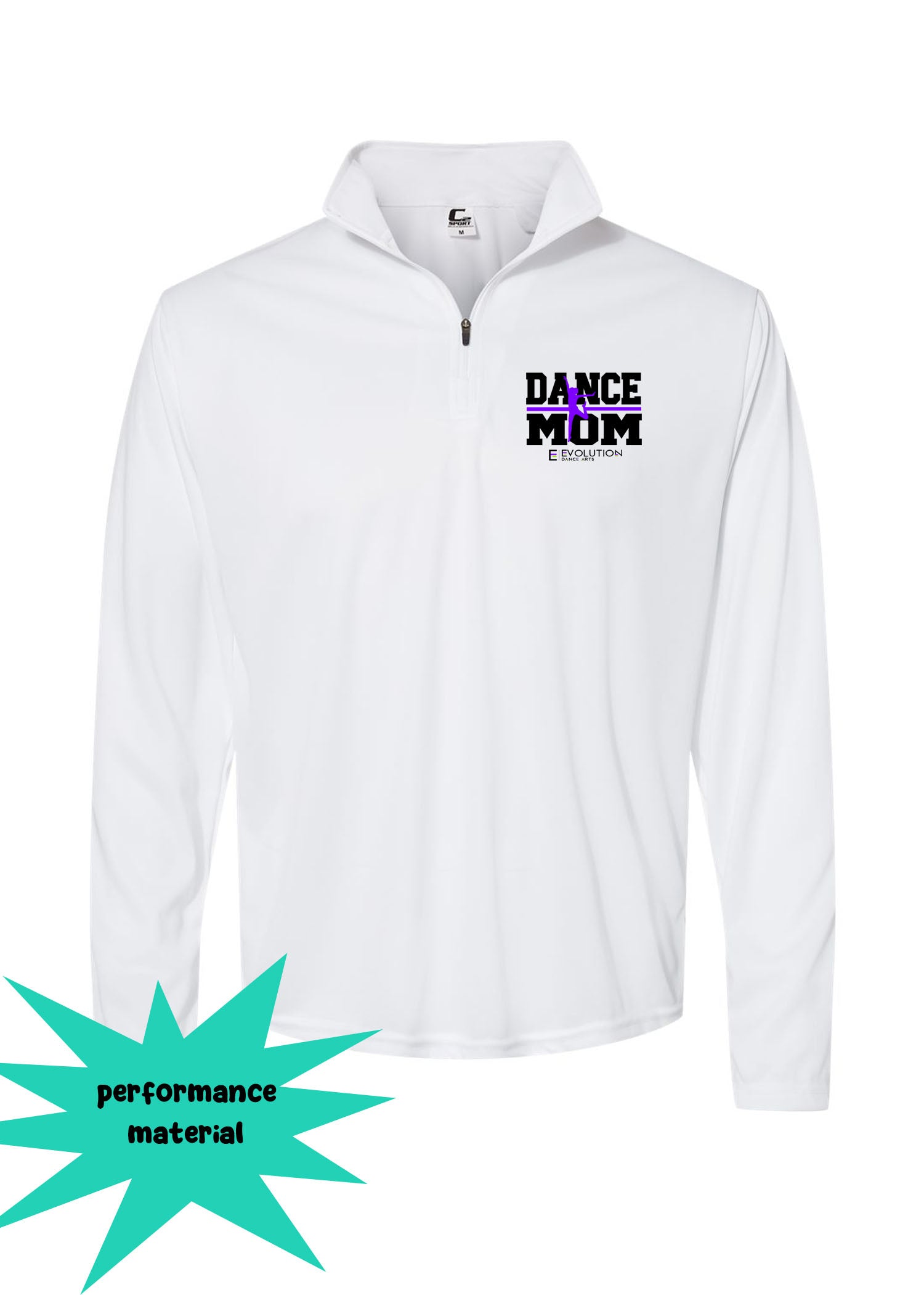 Evolution Dance Quarter Zip Long Sleeve Shirt Design 6
