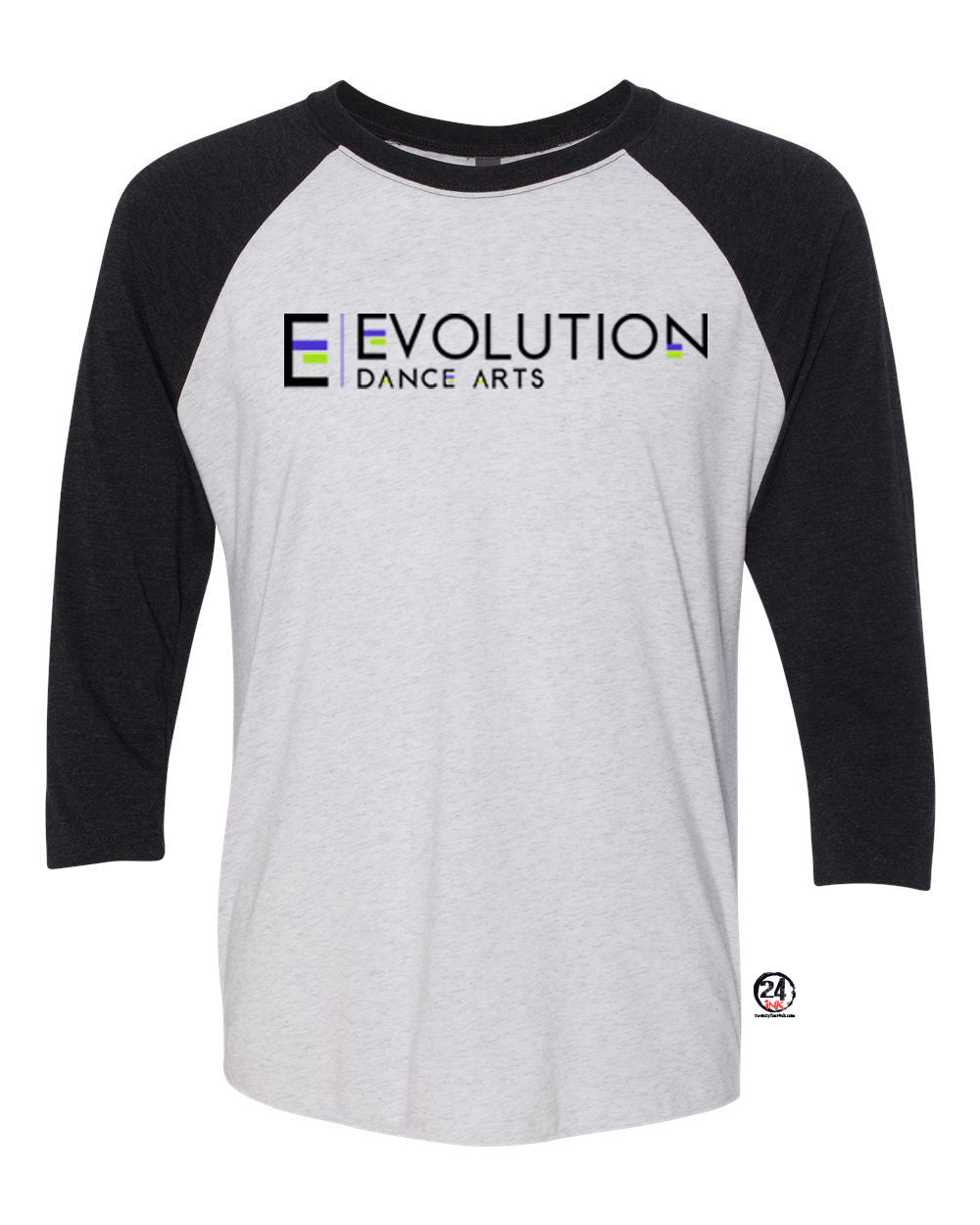Evolution Dance Arts design 1 raglan shirt
