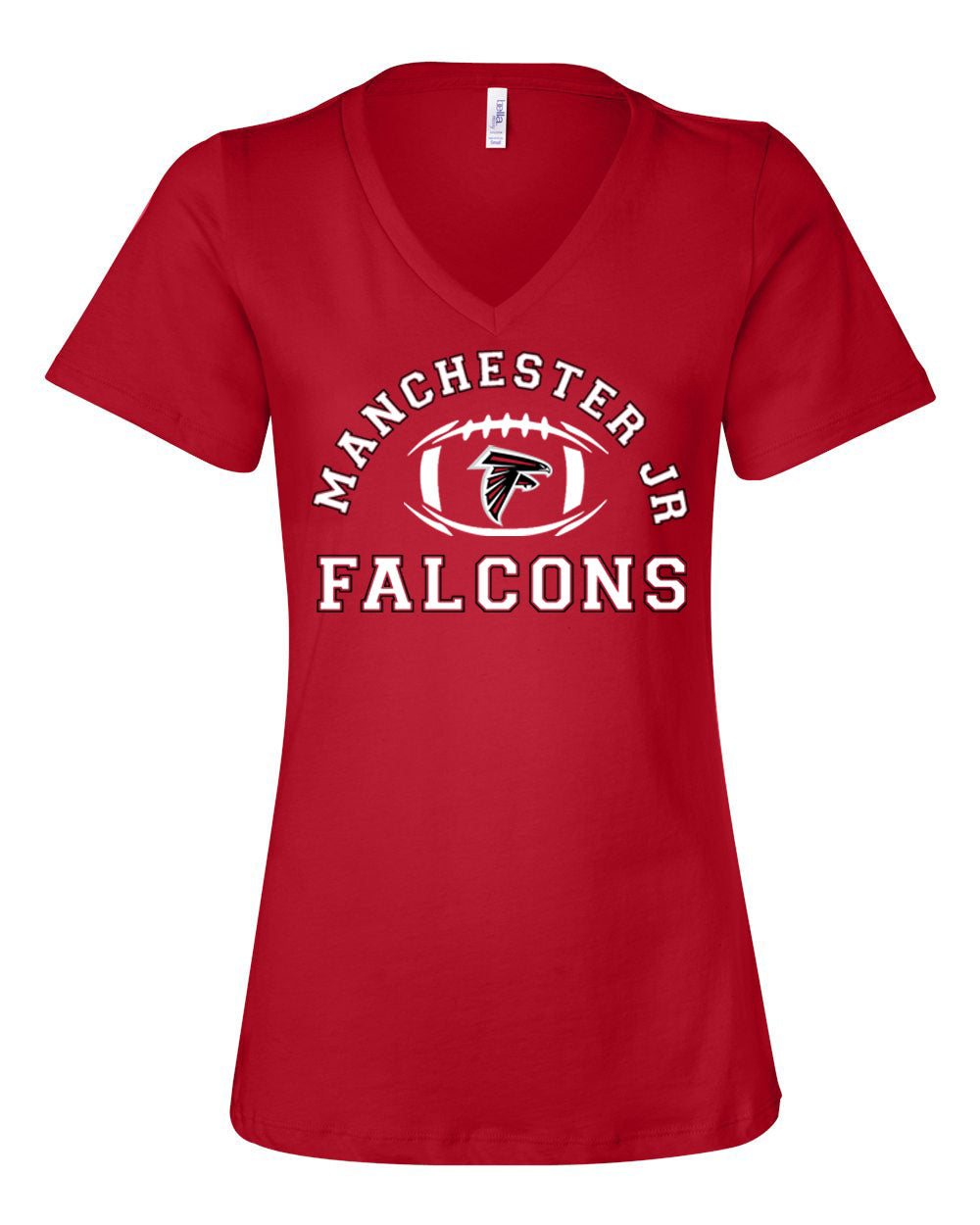 Falcons Football V-neck T-Shirt Design 1