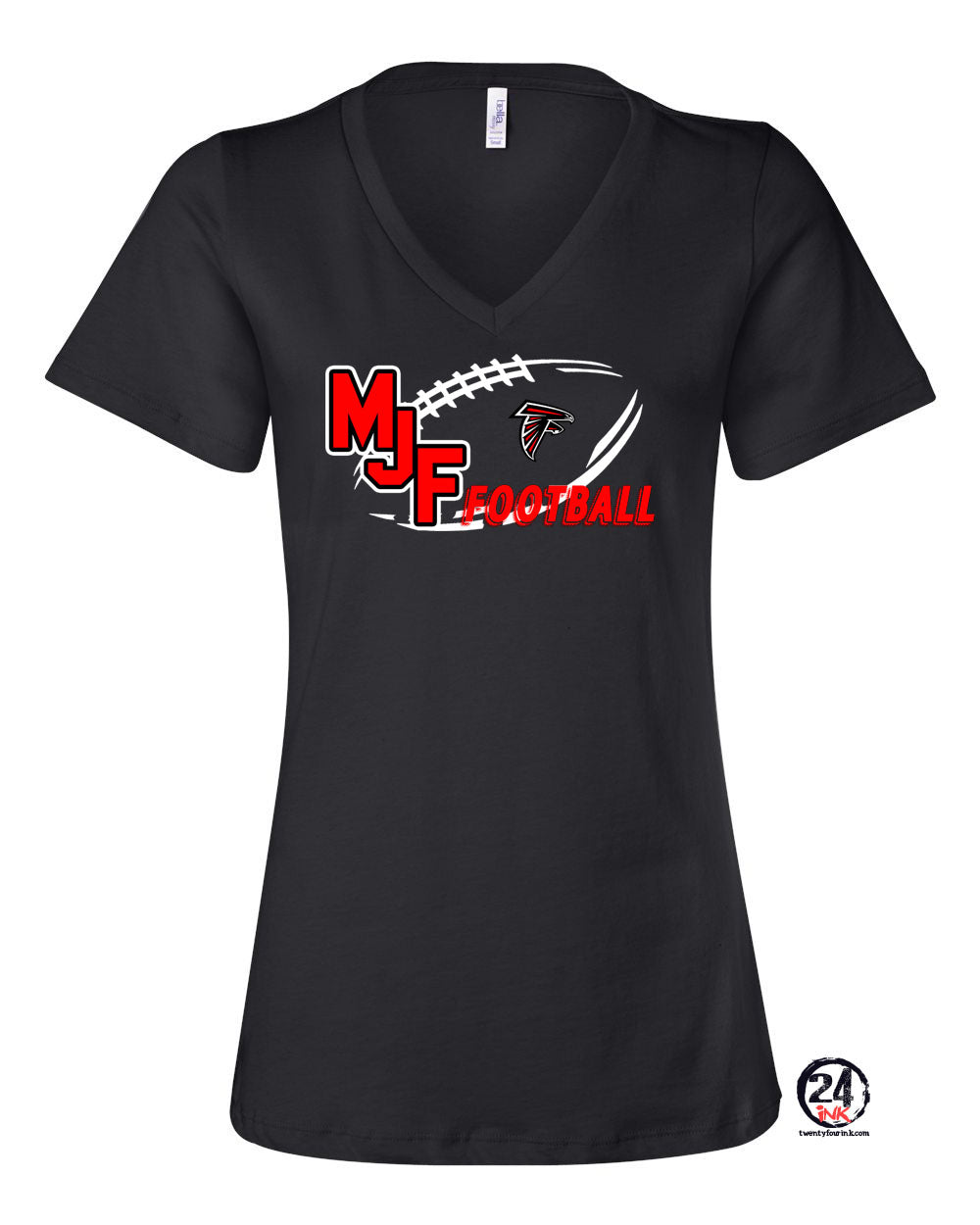 Falcons Football V-neck T-Shirt Design 2
