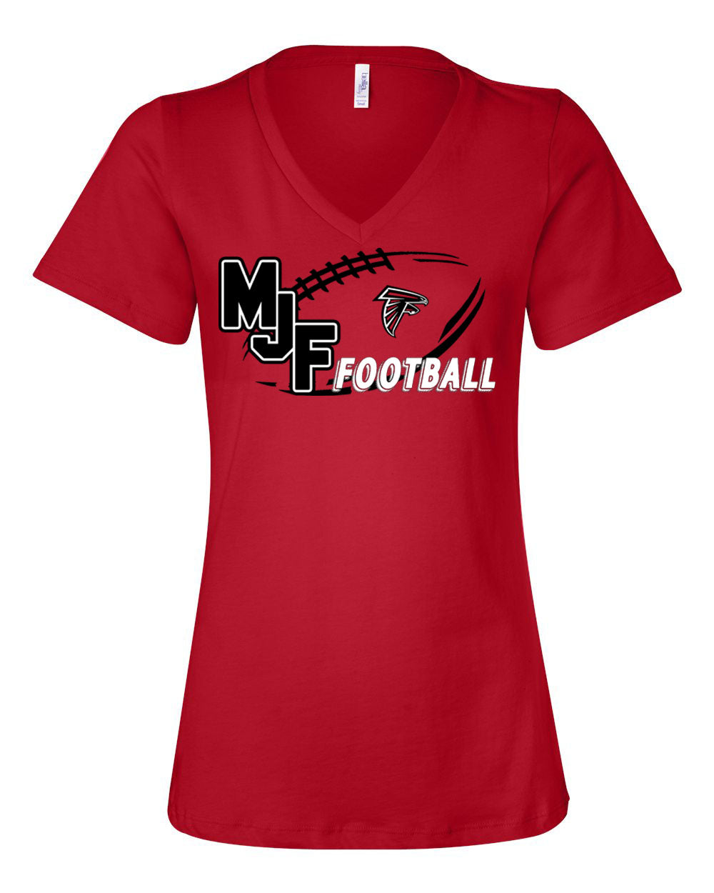 Falcons Football V-neck T-Shirt Design 2