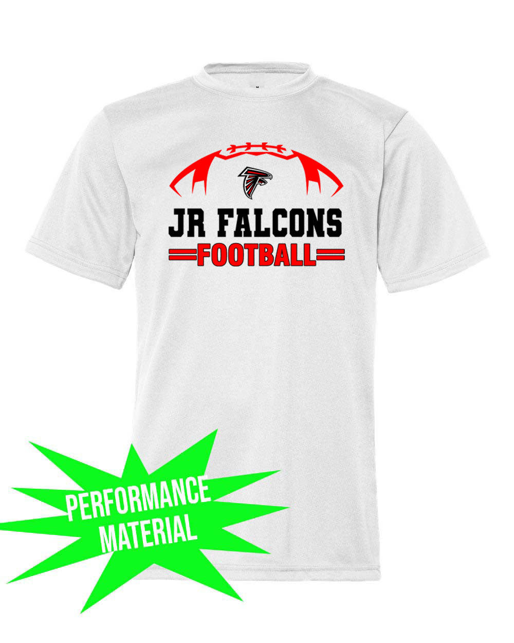 Falcons Football Performance Material T-Shirt Design 3