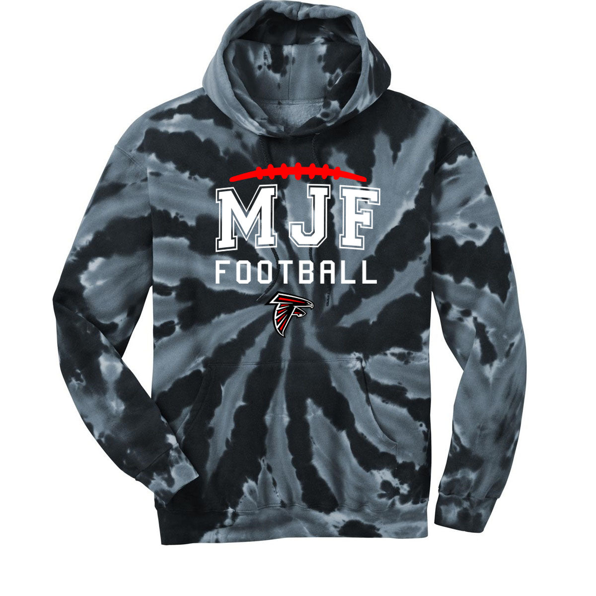 Falcons Football Tie-Dye Hooded Sweatshirt Design 4