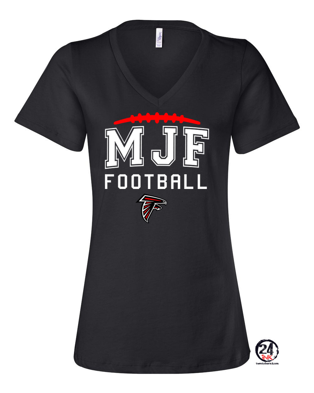 Falcons Football V-neck T-Shirt Design 4