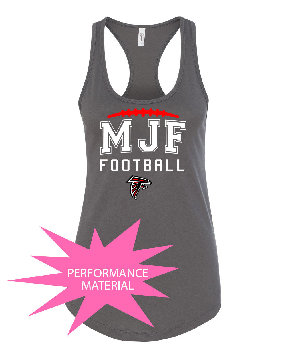 Falcons Football Performance Racerback Tank Top Design 4