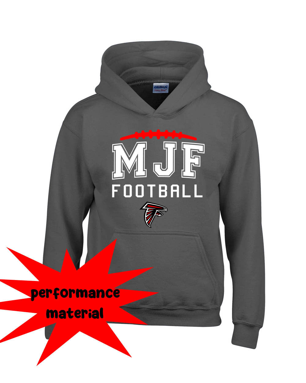 Falcons Football Performance Hooded Sweatshirt Design 4