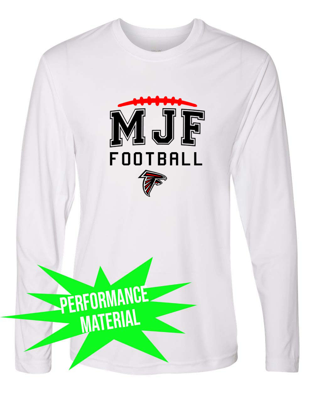 Falcons Football Performance Material Long Sleeve Shirt Design 4