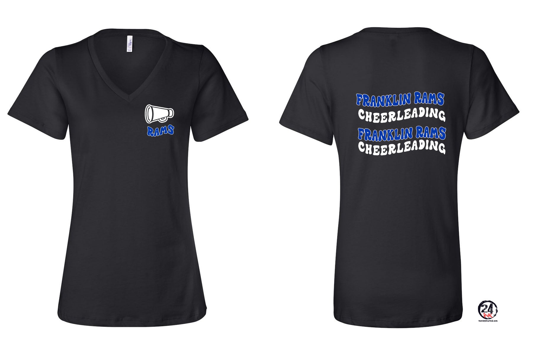 Franklin Cheer Design 1 V-neck T-Shirt