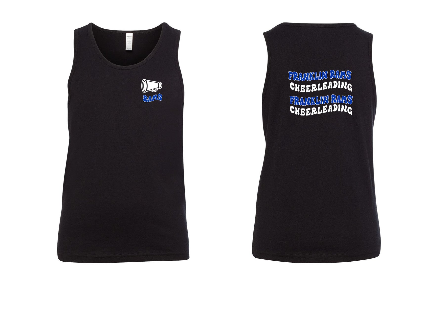 Franklin Cheer design 1 Muscle Tank Top