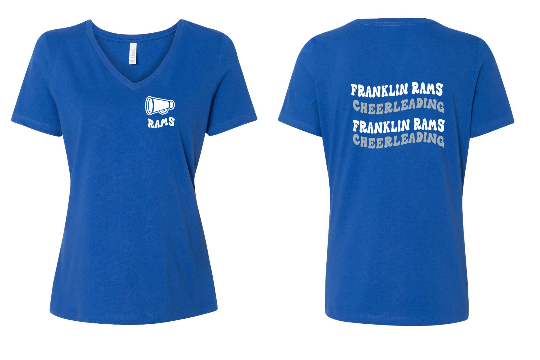 Franklin Cheer Design 1 V-neck T-Shirt