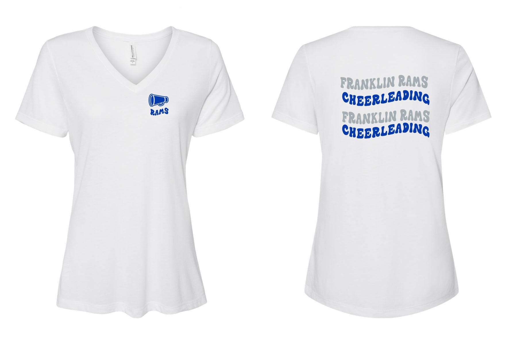 Franklin Cheer Design 1 V-neck T-Shirt
