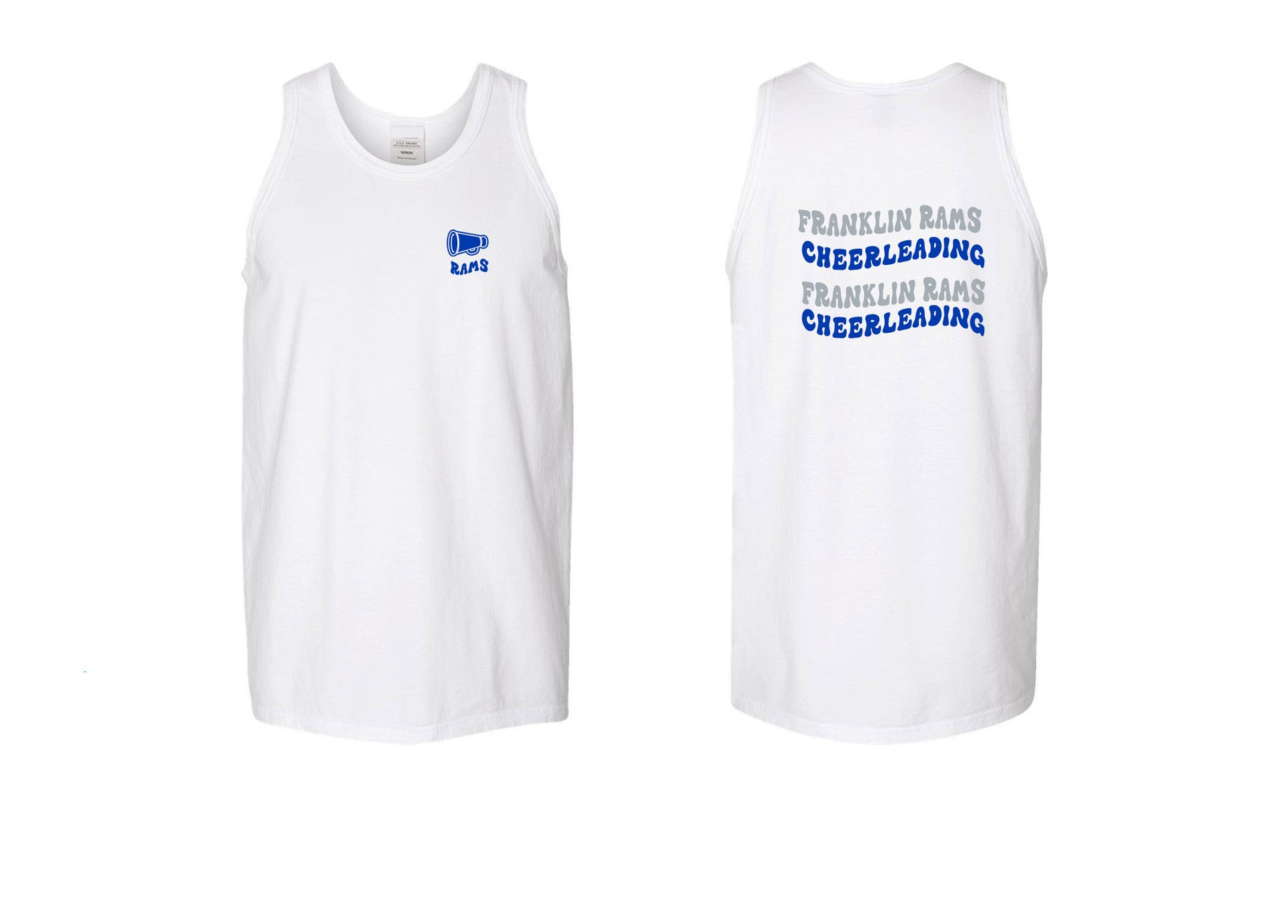 Franklin Cheer design 1 Muscle Tank Top