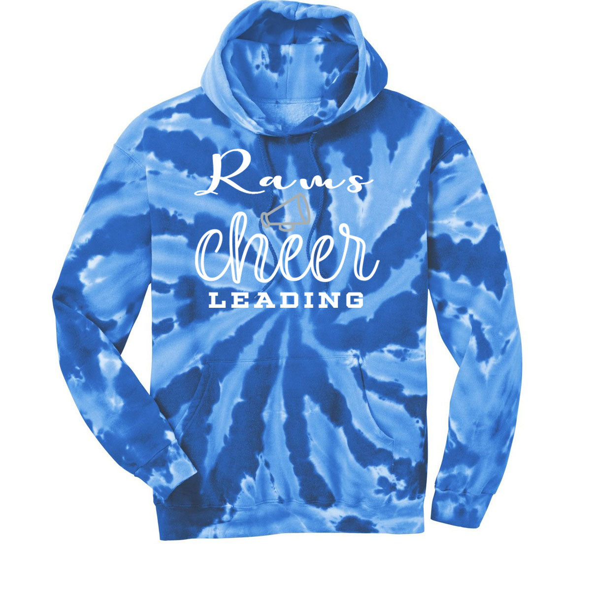 Franklin Cheer Tie-Dye Hooded Sweatshirt Design 2