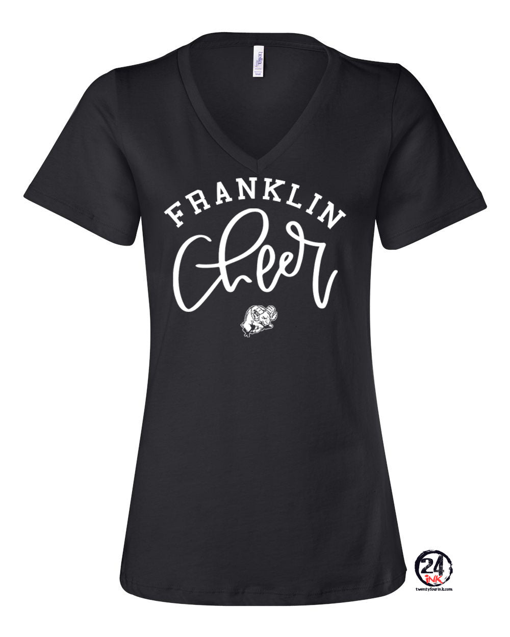 Franklin Cheer Design 3 V-neck T-Shirt
