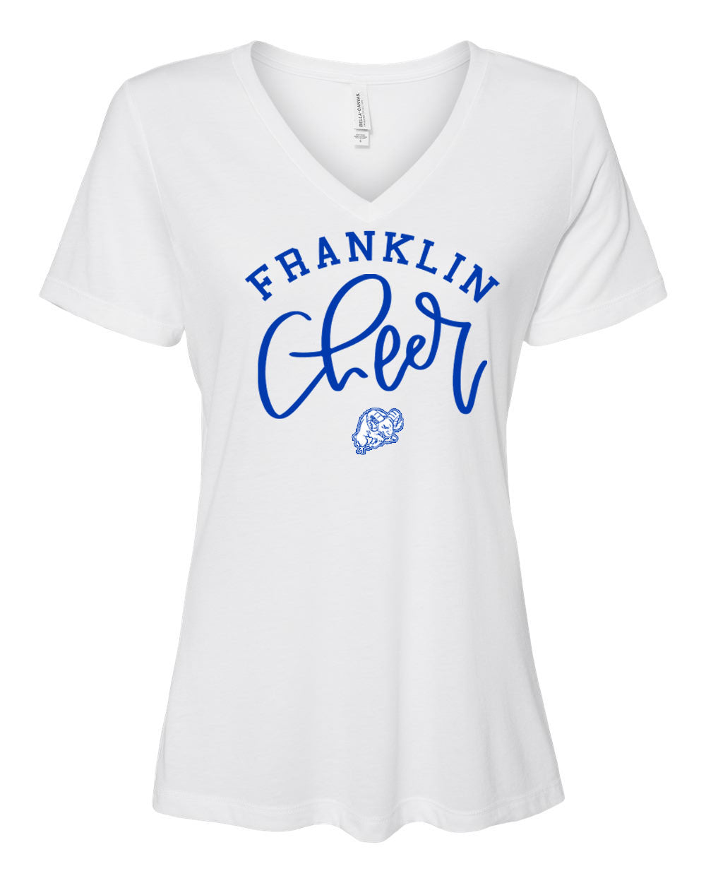 Franklin Cheer Design 3 V-neck T-Shirt