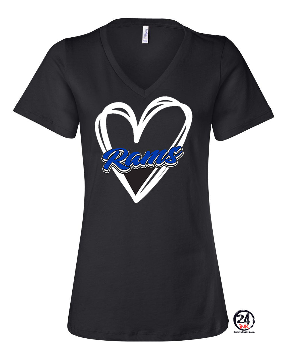 Franklin School Design 4 V-neck T-Shirt