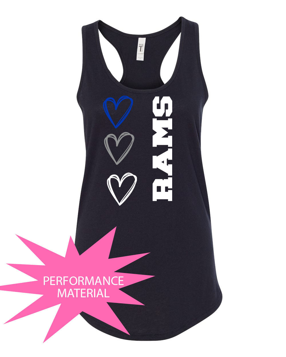 Franklin School Design 5 Performance Racerback Tank Top