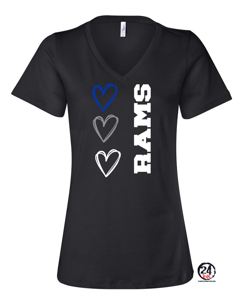 Franklin School Design 5 V-neck T-Shirt