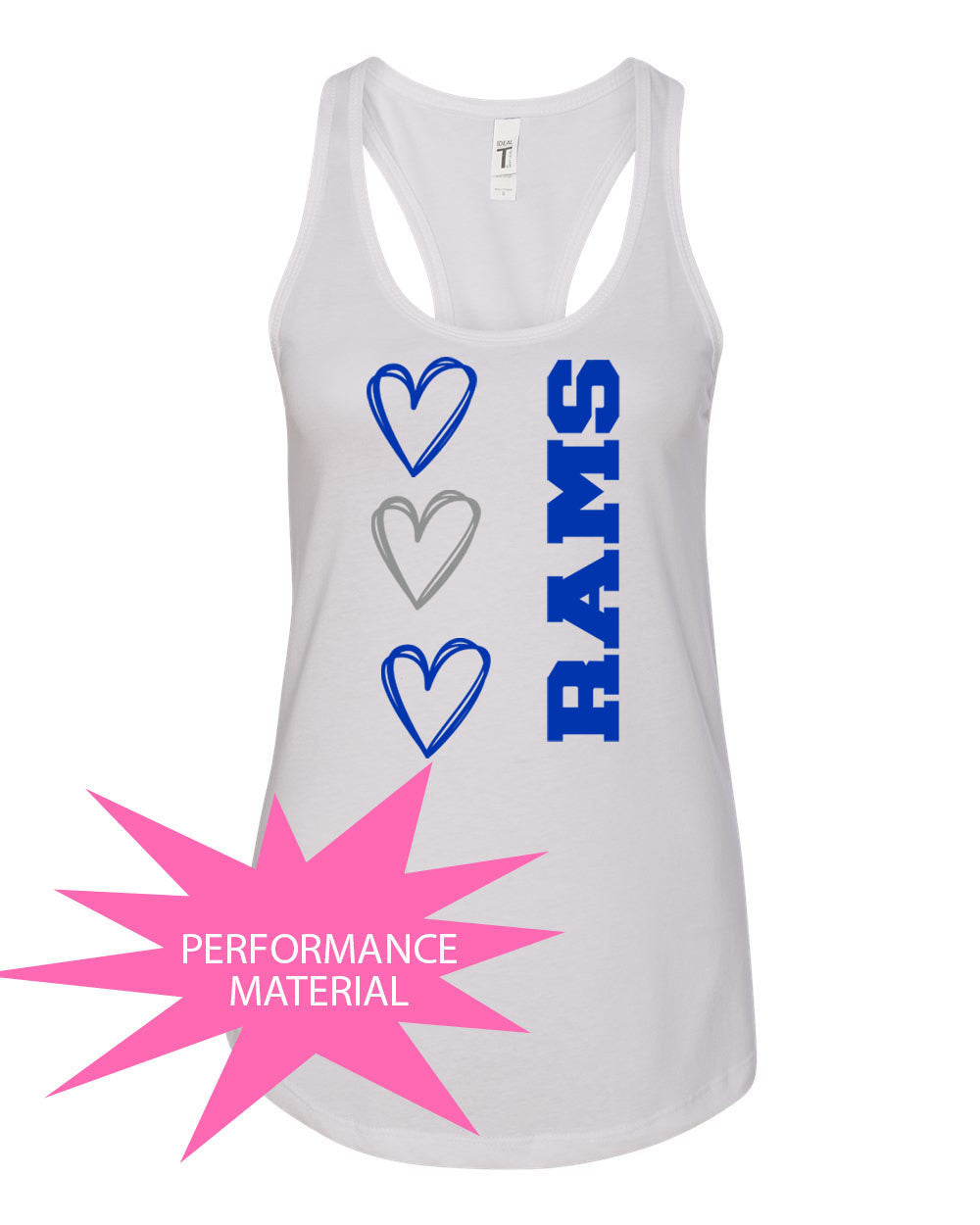 Franklin School Design 5 Performance Racerback Tank Top