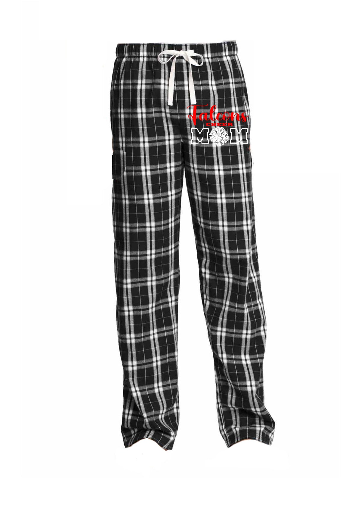 Falcons Cheer Flannel PJ Sweatpants Design 1
