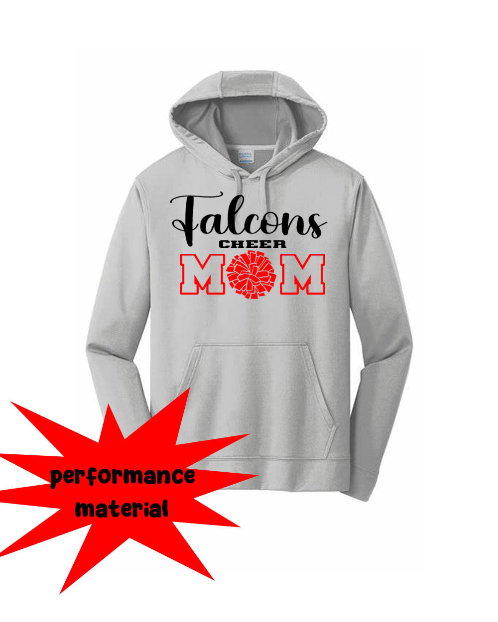 Falcons Cheer Performance Hooded Sweatshirt Design 1