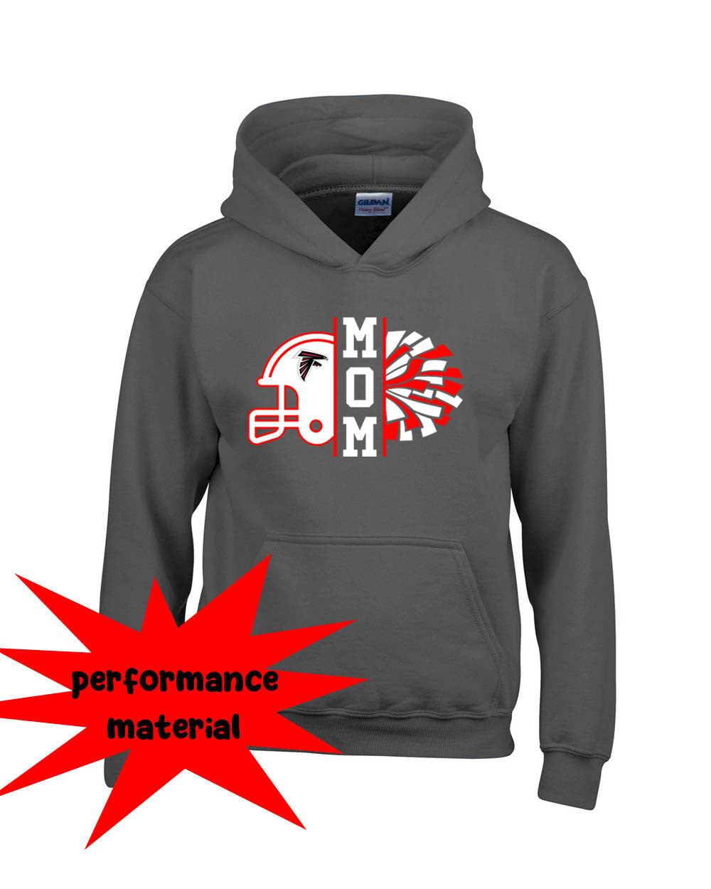 Falcons Cheer Performance Hooded Sweatshirt Design 2