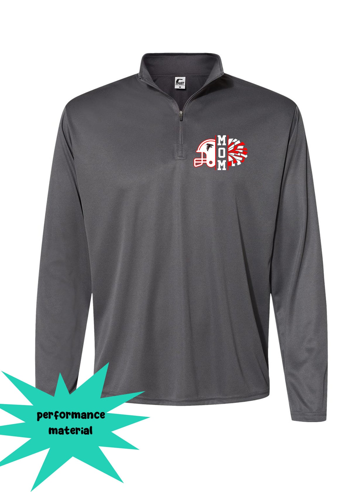 Falcons Cheer Quarter Zip Long Sleeve Design 2