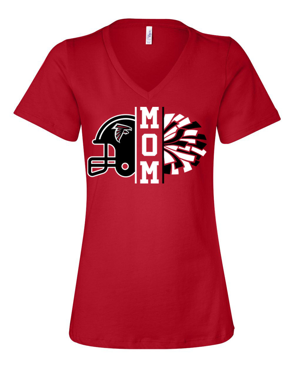 Falcons Cheer V-neck T-Shirt Design 2