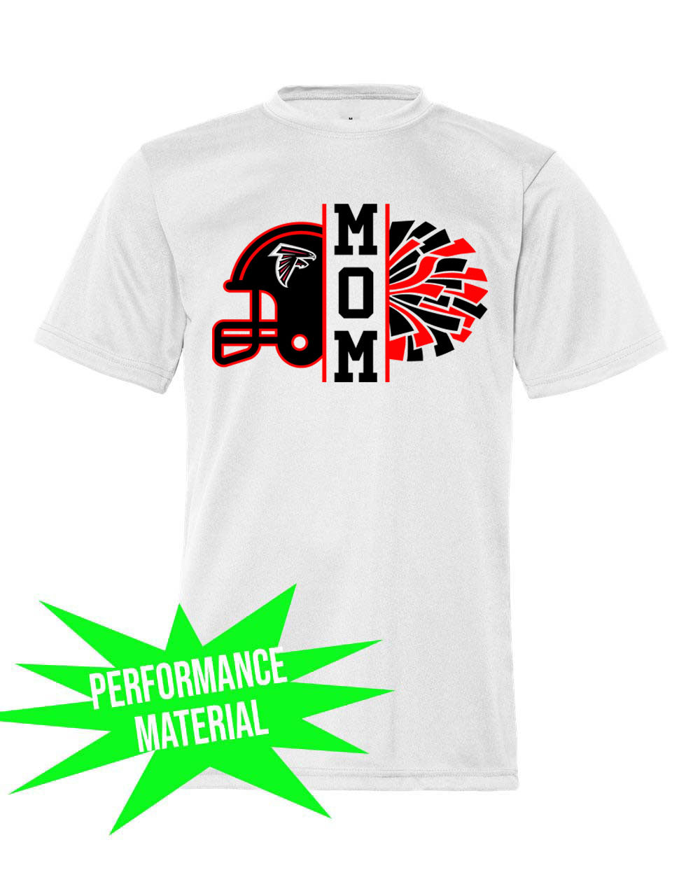 Falcons Cheer Performance Material T-Shirt Design 2