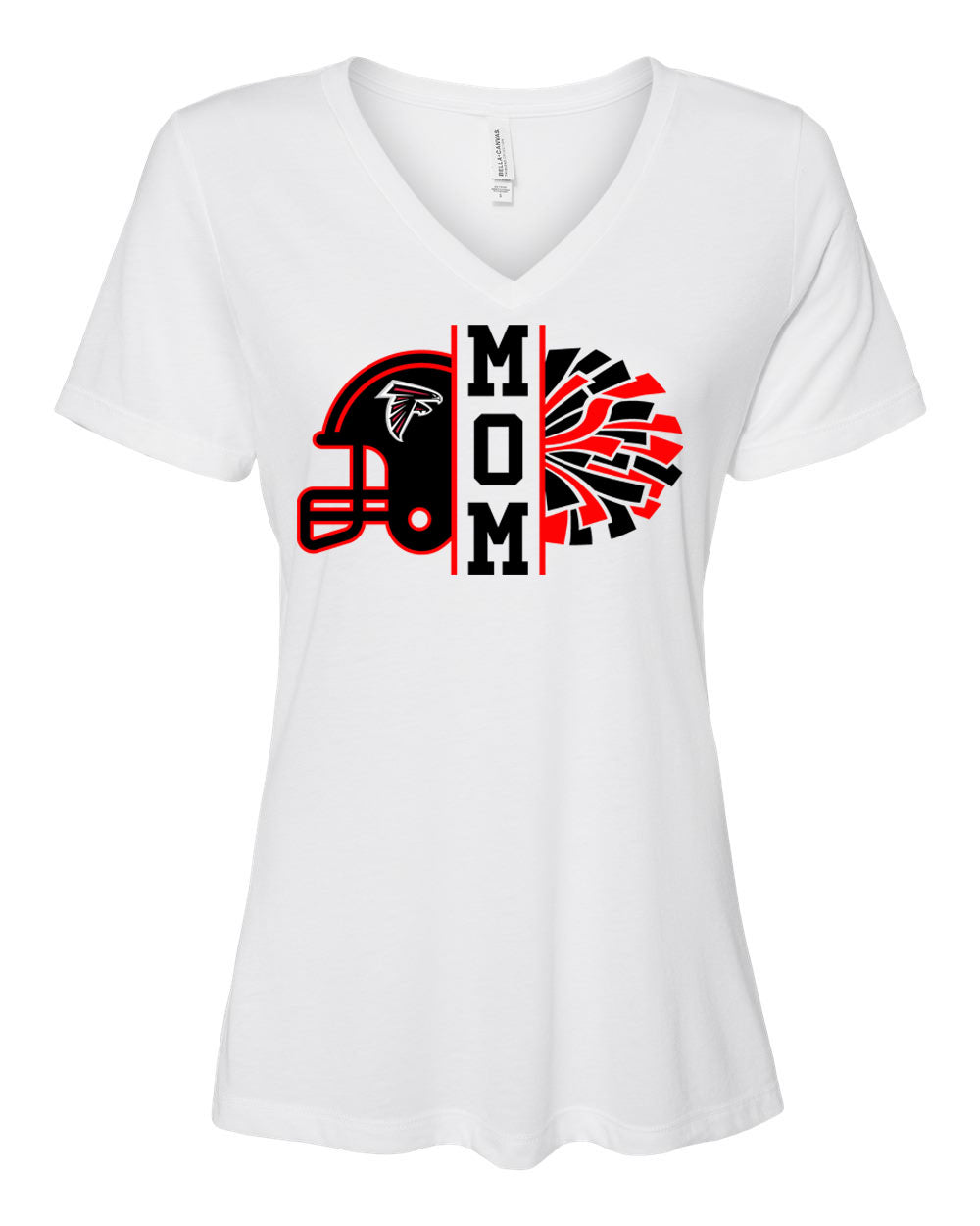 Falcons Cheer V-neck T-Shirt Design 2