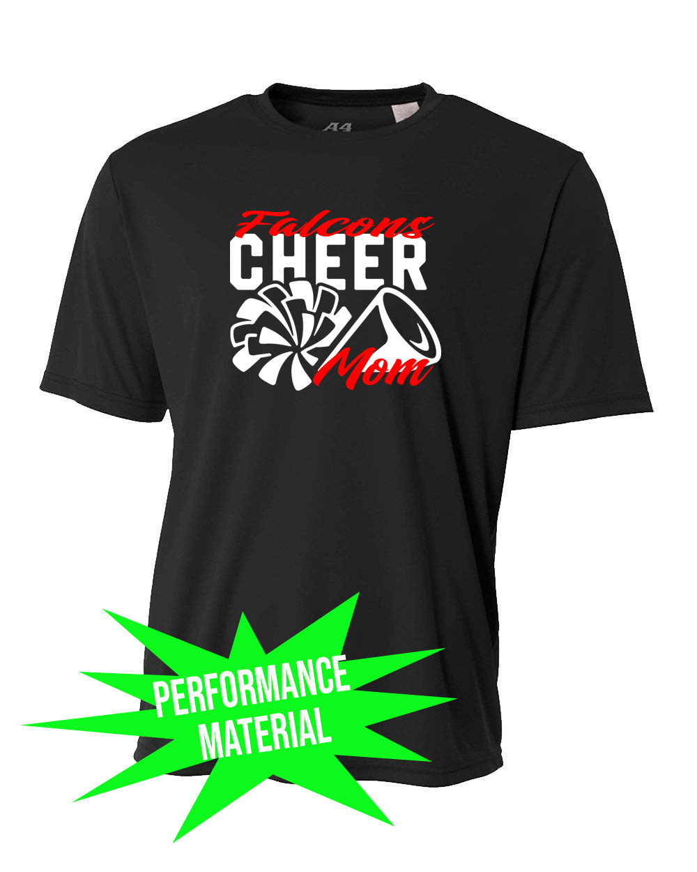 Falcons Cheer Performance Material T-Shirt Design 3