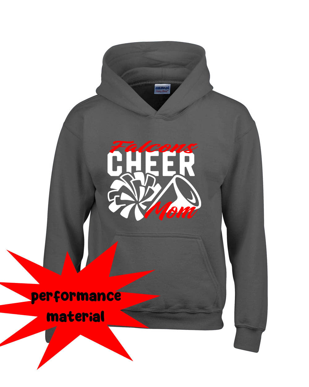 Falcons Cheer Performance Hooded Sweatshirt Design 3