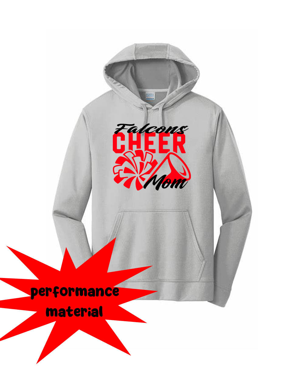Falcons Cheer Performance Hooded Sweatshirt Design 3