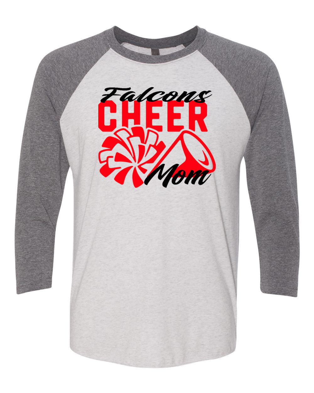 Falcons Cheer raglan shirt Design 3