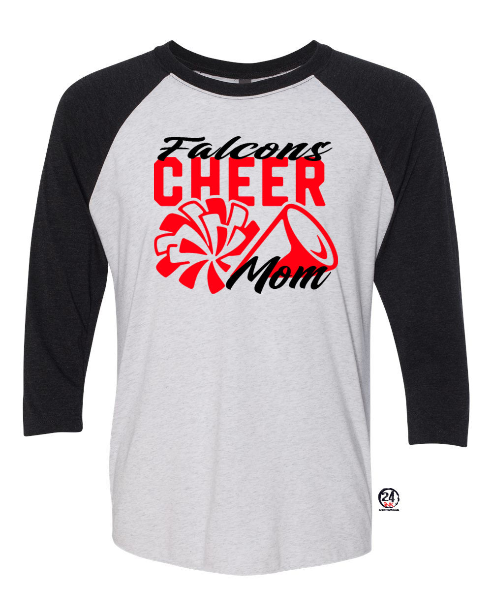 Falcons Cheer raglan shirt Design 3