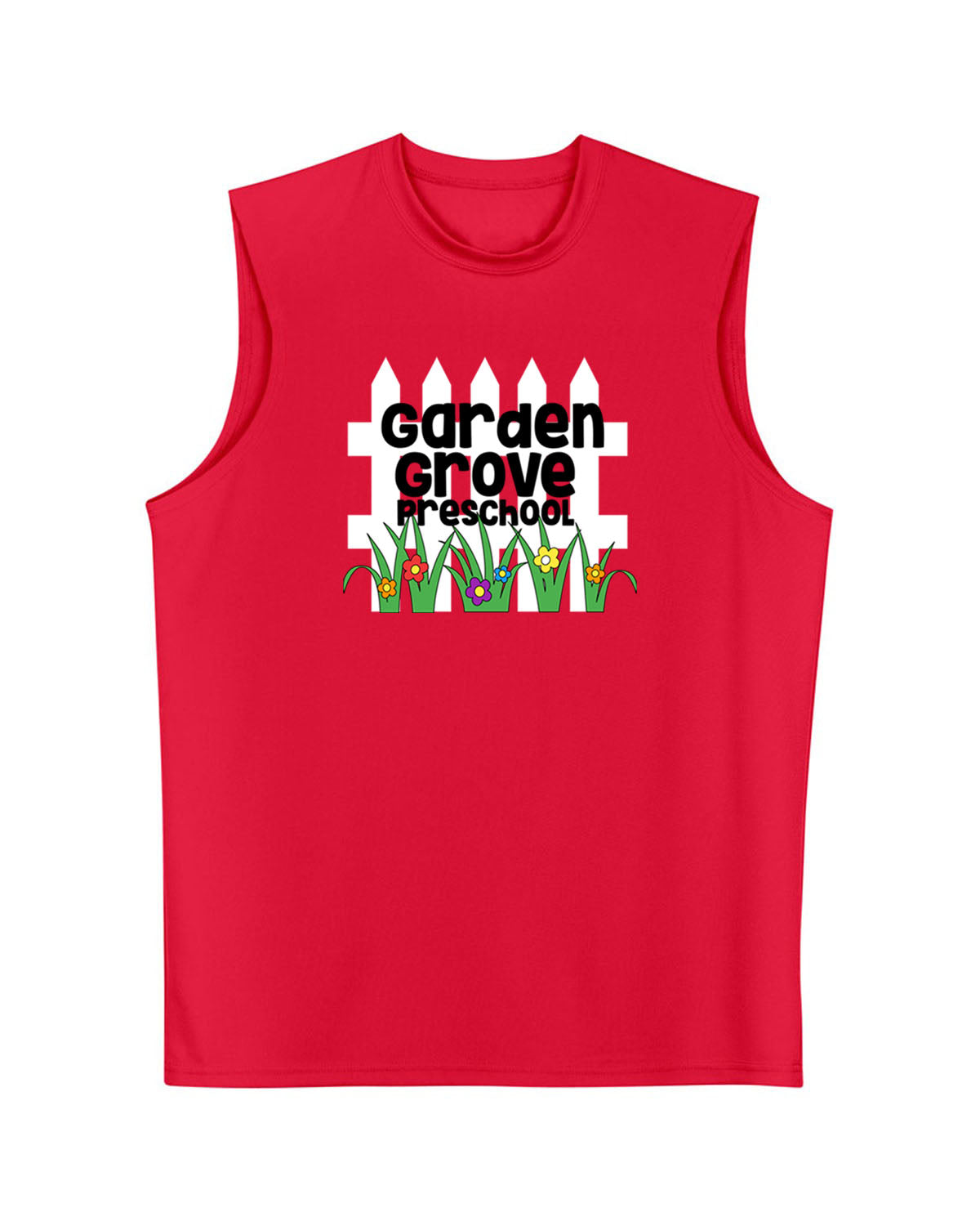 Garden Grove Men's Performance Racerback Tank Top Design 1
