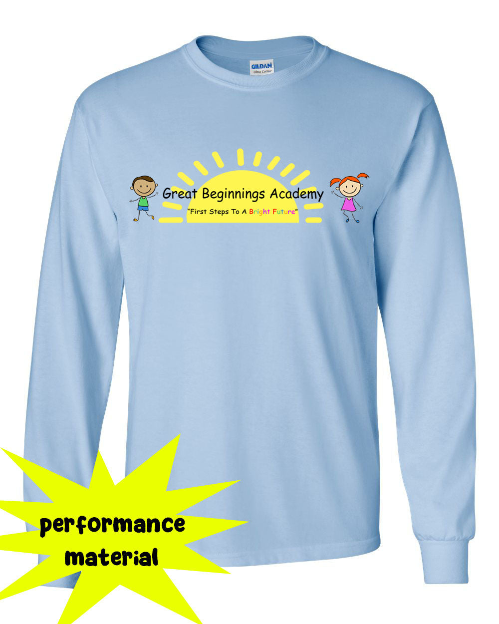 Great Beginnings Performance Material Design 1 Long Sleeve Shirt