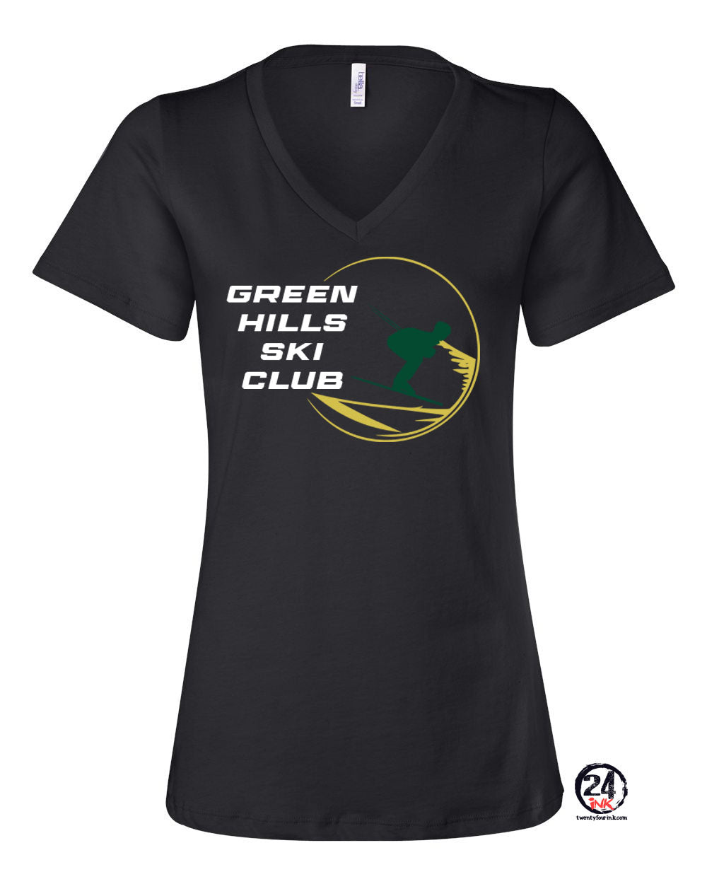 Green Hills Ski Club Design 1 V-Neck