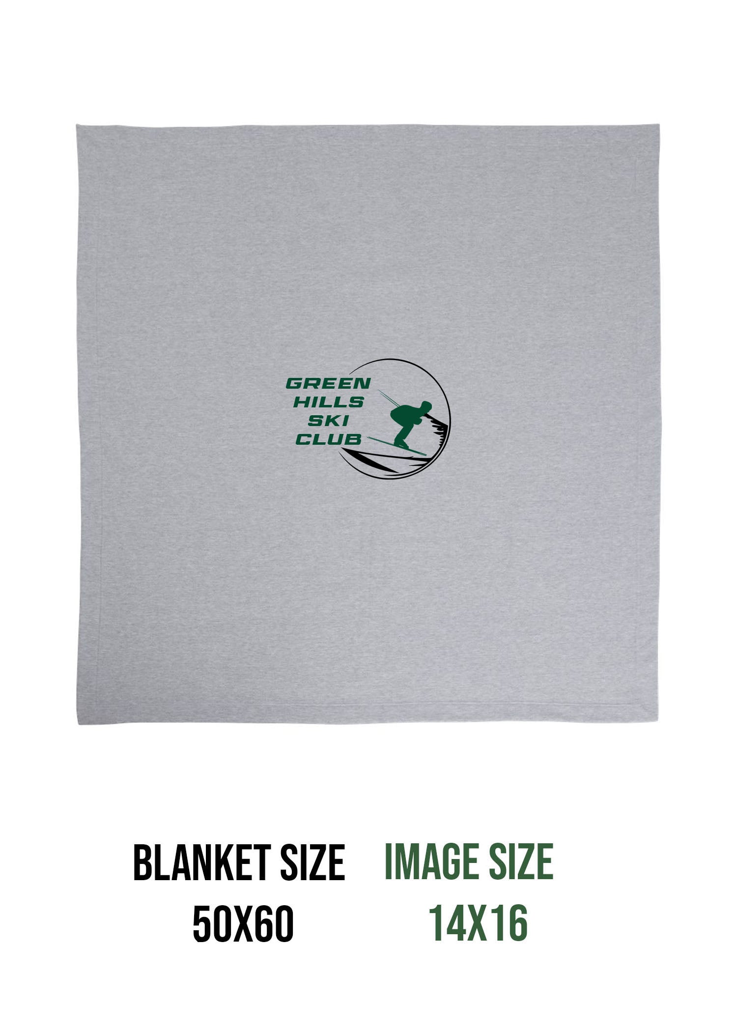 Green Hills Ski Club Design 1 Blanket