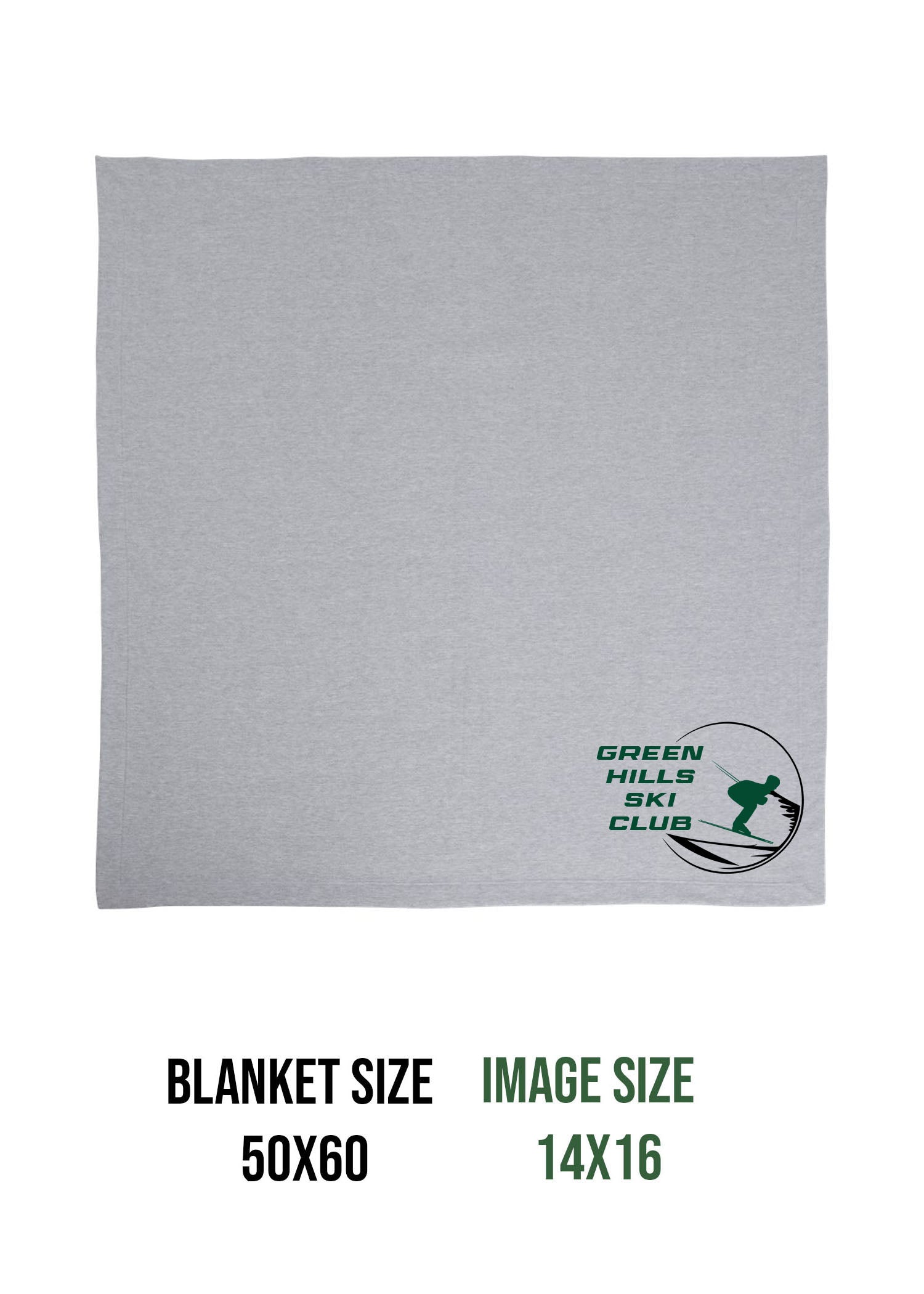 Green Hills Ski Club Design 1 Blanket
