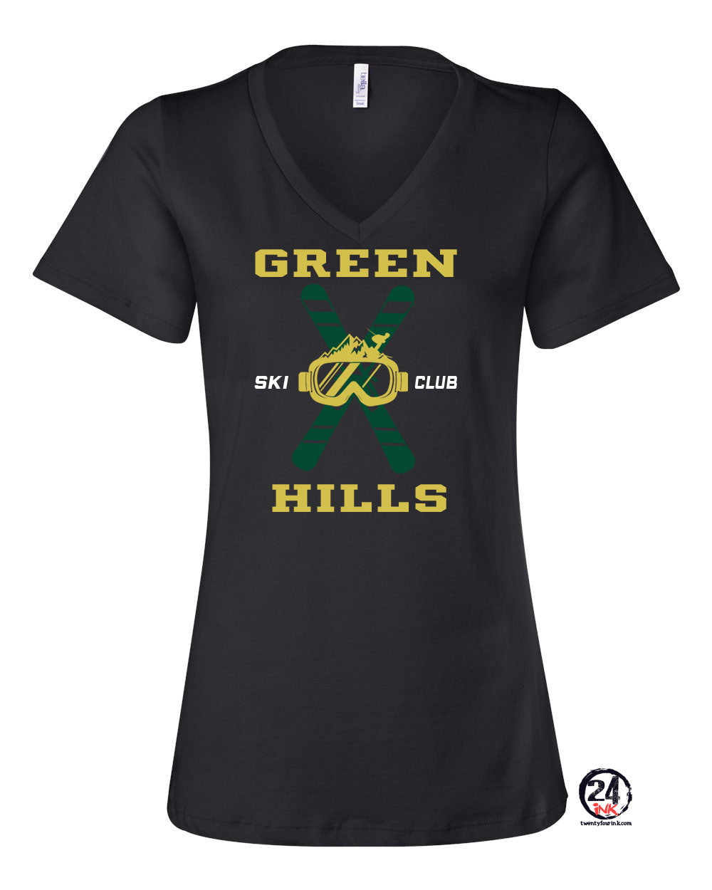 Green Hills Ski Club Design 2 V-Neck